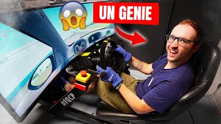 Je visite le setup SIM RACING de Benjamin Workshop (il construit tout..)