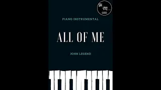All of Me - John Legend - Karaoke instrumental de piano - Tono Mujer - Am