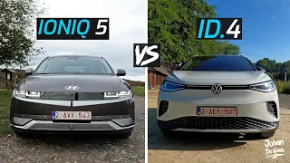 VOLKSWAGEN ID.4 vs HYUNDAI IONIQ 5 I POV Test Drive Comparison