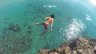 Cliff Jumping into 2014 - Maui Barefoot Ninjas