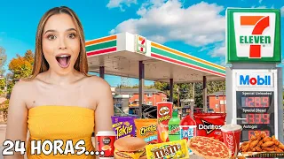 24 horas comiendo comida de gasolinera | Laura Mejia