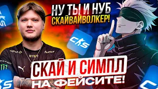 ТА САМАЯ ИГРА СКАЯ И СИМПЛА! | SKYWHYWALKER, S1MPLE, EVELONE, ICEICELL, SKILLZOR ИГРАЮТ НА ФЕЙСИТЕ!!