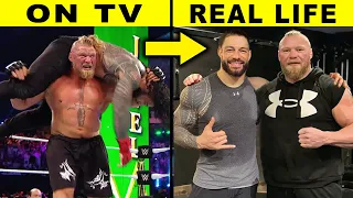 5 WWE Enemies Who Are Friends in Real Life - Roman Reigns & Brock Lesnar