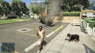 GTA 5 - Franklin's FIVE STAR RAMPAGE At LAKE VINEWOOD (GTA V Funny Moments)