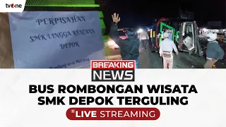 [BREAKING NEWS] Bus Pariwisata yang Membawa Rombongan Siswa SMK Terguling di Subang | tvOne