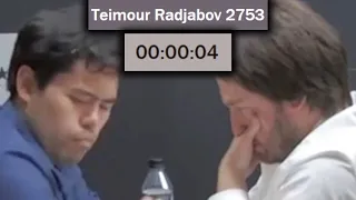 Radjabov Has SECONDS to Move Against Hikaru Nakamura in Candidates 2022