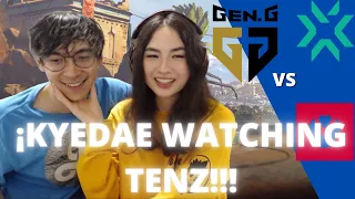 KYEDAE REACTS TO TENZ AT Sentinels vs GenG!!! | Map 1 (Bind) | VCT NA St 3 Ch 1 Upper Quarterfinals