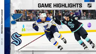 Blues @ Kraken 1/21/22 | NHL Highlights