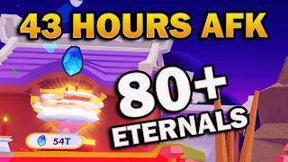 43 plus Hours Hatching AFK in Weapon Fighting Simulator 80+ETERNALS