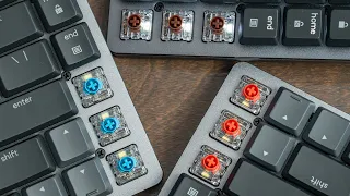 Logitech MX Mechanical Switch Sound Test (No Talking) Blue vs Brown vs Red Comparison