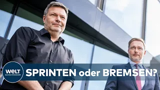 SCHULDEN ODER SPAREN: Gegenpole - Lindner und Habeck ringen heftig um das Finanzministerium