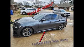 M340i Gets Full Length Carbon Side Skirts *install*