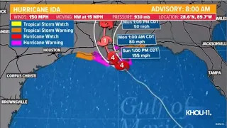 Hurricane Ida nears landfall in Louisiana: Latest updates