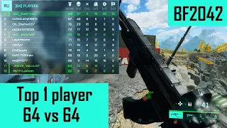No.1 Player Scoreboard 64 vs 64 Gameplay at Battlefield 2042 ( No Commentary )