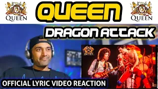 Queen - Dragon Attack (Official Lyric Video) - First Time Reaction