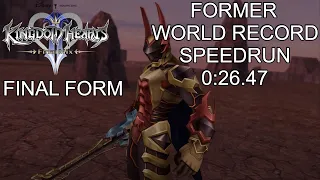 PS4 Kingdom Hearts II Final Mix [CM] Lingering Will Speedrun 0:26.47 [FORMER WORLD RECORD]