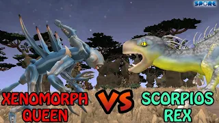 Xenomorph Queen vs Scorpios Rex | Horror vs Dino [S2E7] | SPORE