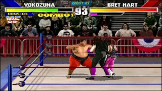 WWF Wrestlemania Arcade Video Game (MAME): Yokozuna Makes A Nice Effort At Winning The WWF Title