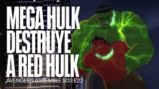 Hulk superpoderoso derrota a Red Hulk | Avengers Assemble