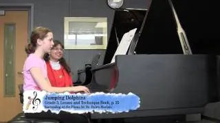 p. 35 "Jumping Dolphins" - Succeeding at the Piano® - Grade 3 - Lesson and Technique Book