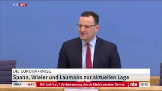 Corona LIVE: Spahn, Wieler und Laumann zur aktuellen Pandemie-Lage