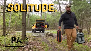 Solitude. PA State Forest Solo Camp & Exploration