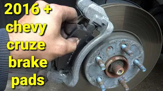 2016 + chevy cruze front brake pads