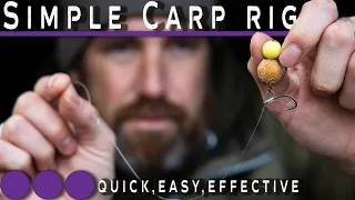 Easy Carp Fishing Rig - The D Rig (carp rig tying tutorial)