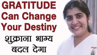 GRATITUDE Can Change Your Destiny: Part 3: Subtitles English: BK Shivani