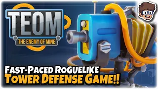 Fast-Paced Tower Defense Roguelike!! | Let's Try TEOM: The Enemy Of Mine