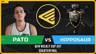 WC3 - [NE] PaTo vs Hipposaur [HU] - Quarterfinal - B2W Weekly Cup #87