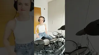 BE HONEST! Did I build up the beginning too much 🤪 #DrumCover #TimeOfYourLife #shorts
