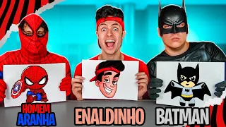 HOMEM ARANHA, BATMAN OU ENALDINHO? QUEM DESENHA MELHOR?