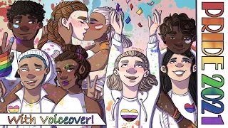 Rainbow Paint Splatters for All! | PRIDE 2021 Speedpaint (with voice over)