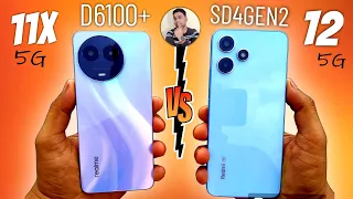 Realme 11x 5g Vs Redmi 12 5G Speed Test | Dimensity 6100+ Vs SD 4 Gen2 | Best 5G Mobile Under 15k