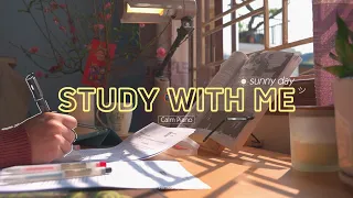 4-HOUR STUDY WITH ME | Calm Piano ️🎹 | Pomodoro 50/10 | Sunny Day - Spring 2024 🌸