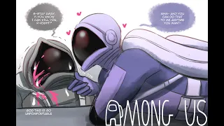 Flirting With The Imposter | (Among Us Comic Dub) (Among Us Love Story)