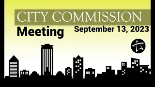 City Commission Meeting - September 13, 2023