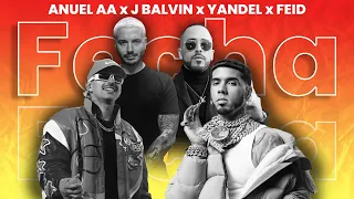 Fecha Rmx feat. Anuel AA, J Balvin IA Version (Letra/Lyrics)