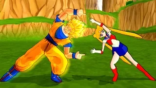 Goku and Sailor Moon FUSION | Sailor Goku | DBZ Tenkaichi 3 (MOD)