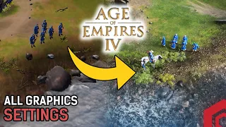 Age Of Empire 4 - All Graphics Settings #shorts #gamophilia