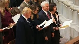 Trump attends national prayer service