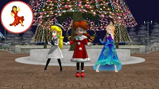 [MMD] Last Christmas Japanese Ver. - Peach, Daisy & Rosalina (Christmas Day 31)