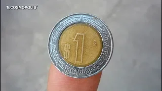 ESTA MONEDA de 1 PESO VALE $100,000