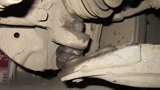 Замена шаровой опоры без съёмника/replace ball joint without puller