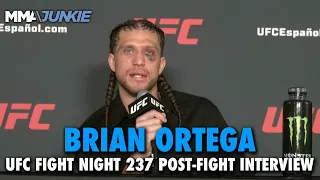 Brian Ortega Reacts to Yair Rodriguez Win, Bizarre Pre-Fight Ankle Roll, More | UFC Fight Night 237