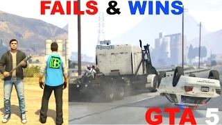 GTA 5 Online Funny Moments, Stunts, Fails, Fails & Wins