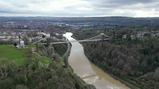 Drone Clips - Clifton Suspension Bridge, Bristol, England, United Kingdom - HD 4K