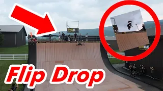 Insane Flip Drop Into Mega Ramp On Scooter *18ft*