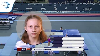 Aliaksandra STALIAROVA (BLR) - 2018 Trampoline junior European silver medallist